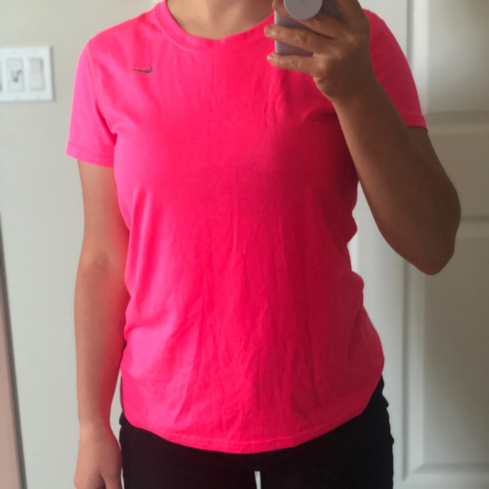 Nike Dri-Fit Hot Pink Running Shirt